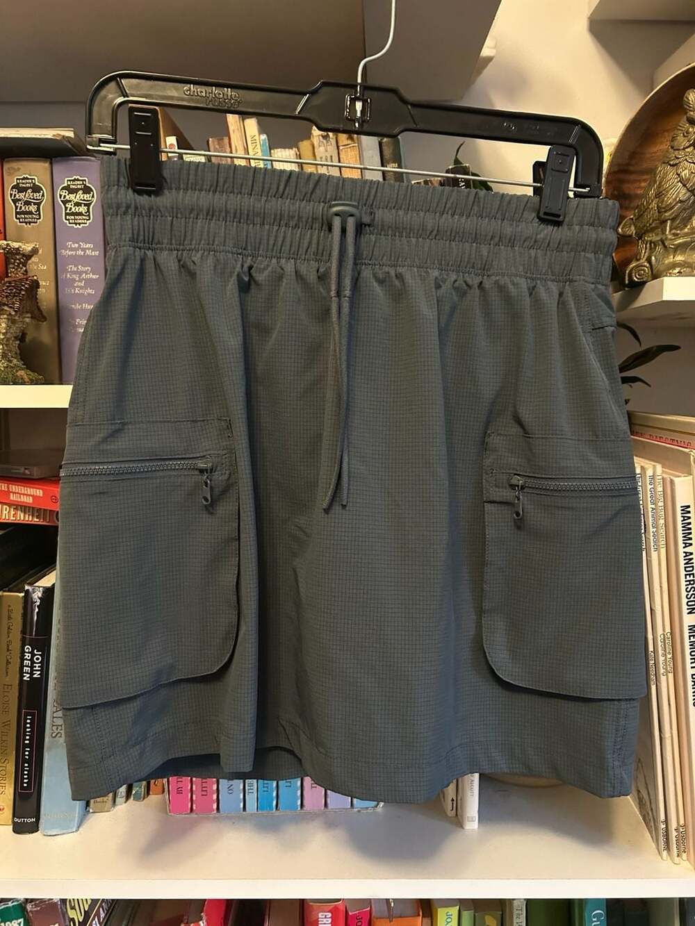apana Skirt Size S Slate Gray Cargo Ripstop Active Skort